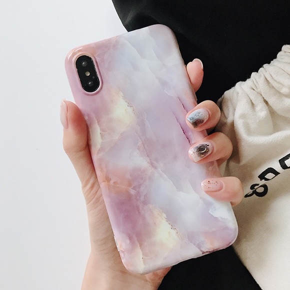 FINAL SALE iPhone XR/XS MAX Case Pink Stone Marble - Picture 3 of 7